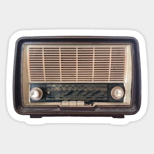 Retro Radio, Analogue, Tube Antique Radio Sticker